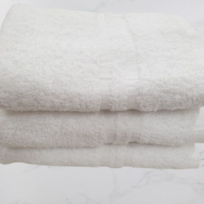 Toalha Rosto Lisa 100% Algodão em Felpo 400g/m2 - cor Branco - Ref.Felpo1265
