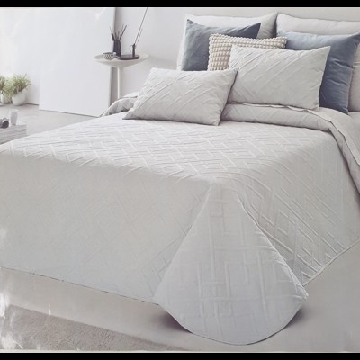 Colcha 100% Poliéster cor Branco - Ref.JCS Claire