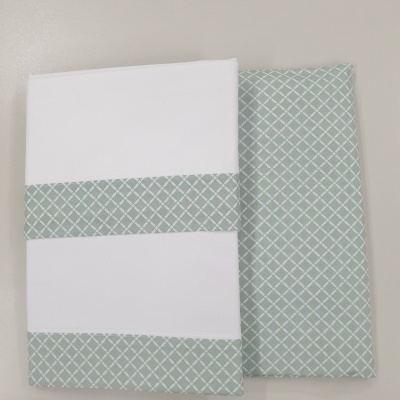 Jogo de Lençois 100% Algodão cor Verde - Ref.PT Est.0001