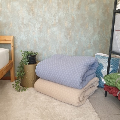 Edredão 100% Algodão cor Azul - Yellowstone