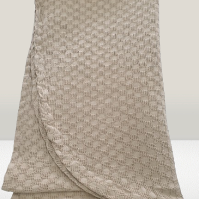 Colcha 100% Algodão - cor Bege Escuro - Yellowstone