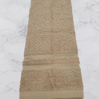 Toalha Rosto Lisa 100% Algodão em Felpo 400g/m2 - cor Bege Escuro - Ref.Felpo1265