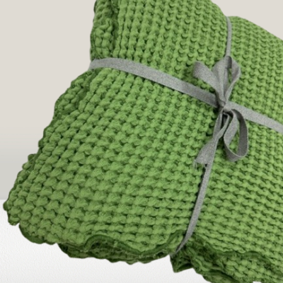 Manta 100% Algodão cor Verde - ref.Tejo12