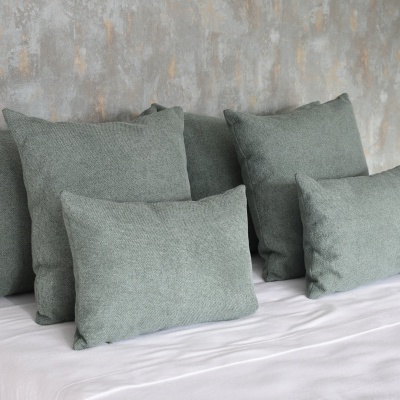 Almofada Brooklin cor Aqua 100% Poliester