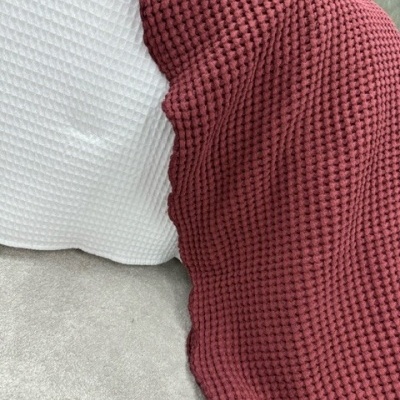 Manta 100% Algodão cor Bordeaux - ref.Tejo12