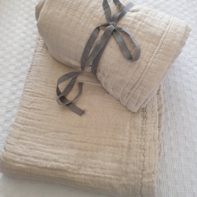 Manta 100% Algodão cor Bege - Colorado