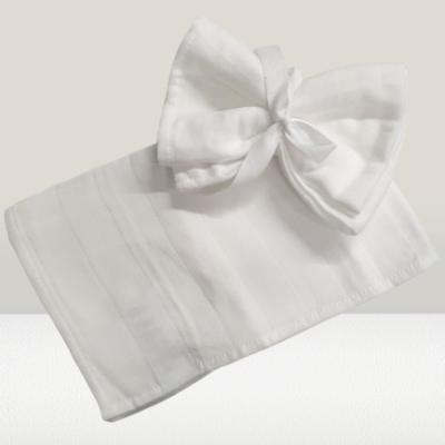 Fralda para bebé 100% Algodão cor Branco - Ref.Esponja - Pack 6 Unidades