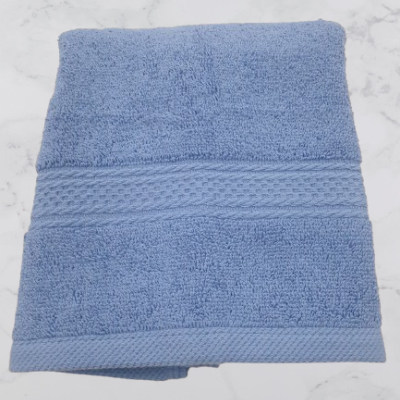 Toalha Rosto Lisa 100% Algodão em Felpo 500g/m2 - cor Azul - Ref.Felpo1235