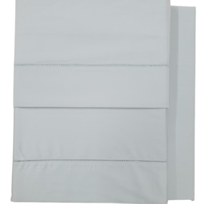 Jogo de Lençois 100% Algodão cetim 300 Fios cor Verde com Ponto ajour - Ref.JCS R.0003