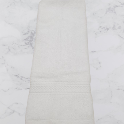 Toalha Rosto Lisa 100% Algodão em Felpo 500g/m2 - cor Branco - Ref.Felpo1235