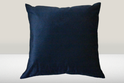 Almofada de veludo cor Azul Marinho - 100% Poliester