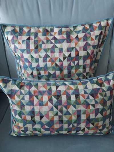 Almofada Gobelino cor Azul Chic