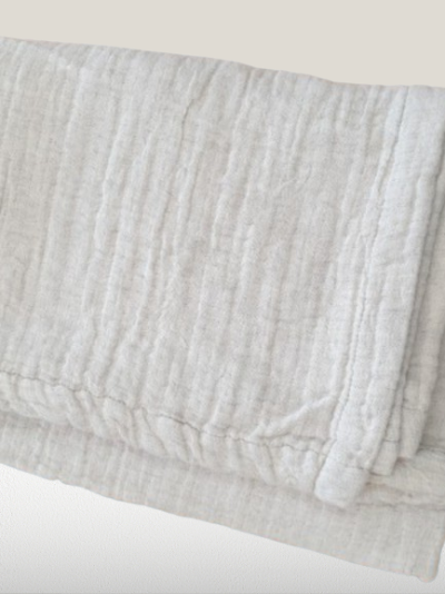 Manta com Linho Natural cor Bege - Colorado2