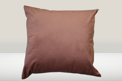 Almofada de veludo cor Salmão - 100% Poliester