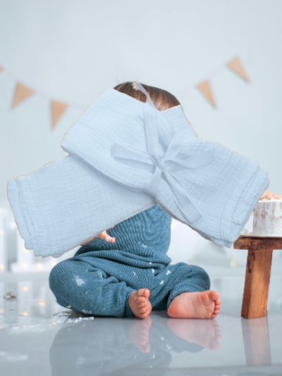 Fralda para bebé 100% Algodão cor Branco - Ref.Rodano