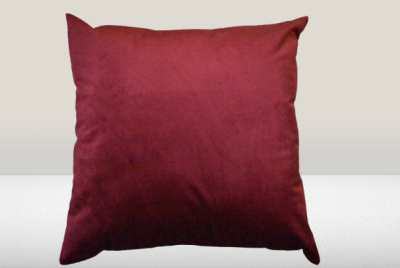 Almofada de veludo cor Bordeaux - 100% Poliester