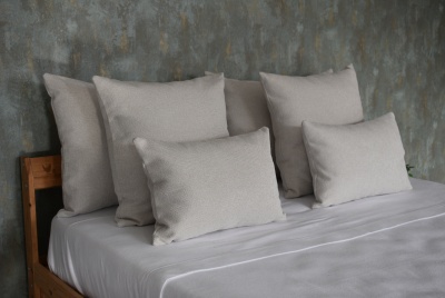 Almofada Brooklin cor Perola 100% Poliester