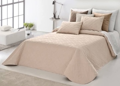 Colcha 100% Poliéster cor Perola - Ref.JCS Claire