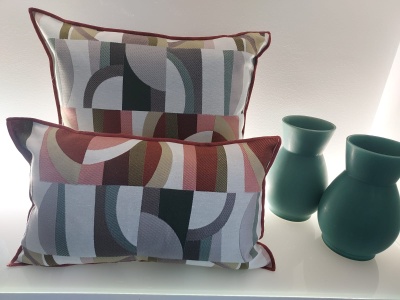 Almofada cor Bordeaux - Ref.Boémia