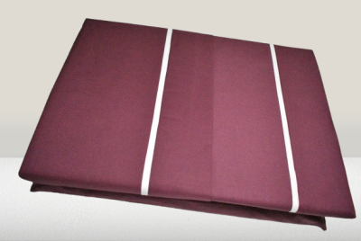 Jogo de Lençois 100% Algodão Percale 200 Fios cor Bordeaux - Sena