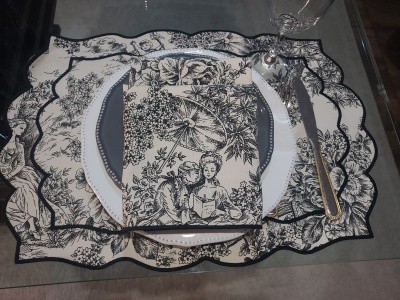 Guardanapos 100% Algodão cor Preto - Ref.Renascimento