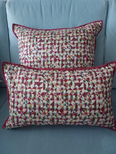 Almofada Gobelino cor Bordeaux Chic