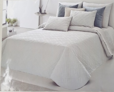 Colcha 100% Poliéster cor Branco - Ref.JCS Claire