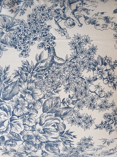 Toalha de Mesa 100% Algodão cor Azul - Ref.Renascimento