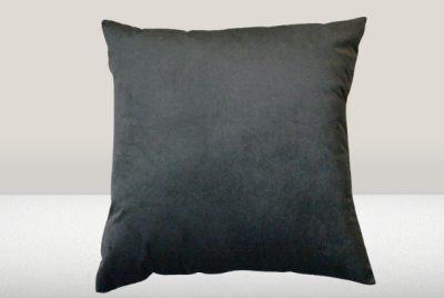 Almofada de veludo cor Cinza Escuro - 100% Poliester
