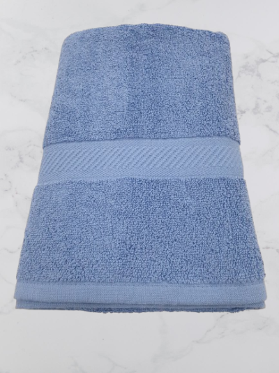 Toalha Banho Lisa 100% Algodão em Felpo 500g/m2 cor Azul - Ref.Felpo1255