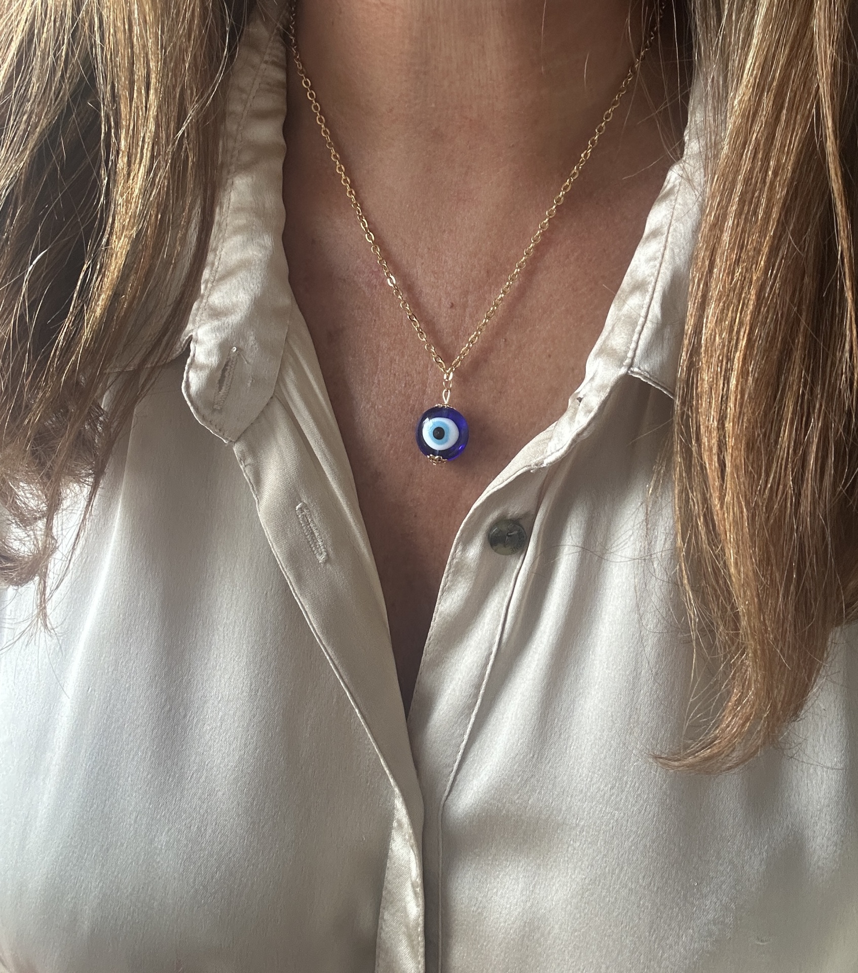 Fio Olho Grego em Murano | Único Escudo Protetor Urgente | Útil para o Espírito e Ultra Atraente! Fio Olho Grego em Murano | Único Escudo Protetor Urgente | Útil para o Espírito e Ultra Atraente!