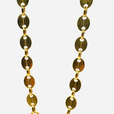 Colar Corrente Bagos de Café: Um Ícone de Elegância e Força!