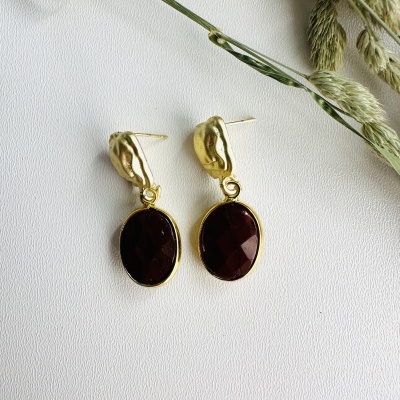 Brincos Pingente de Pedra Natural: Elegância com Energia e Estilo para Mulheres