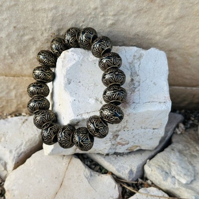 Pulseira de contas deslumbrantes.