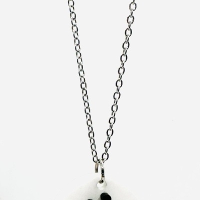 Colar em aço com Santo António.