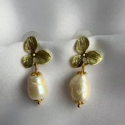 Brincos de Pérola de Cultura para Mulheres - Modernidade e Estilo