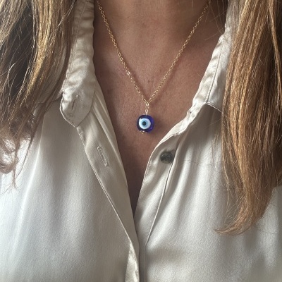 Fio Olho Grego em Murano | Único Escudo Protetor Urgente | Útil para o Espírito e Ultra Atraente!