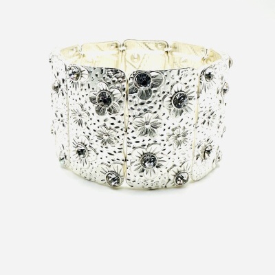 Pulseira Elástica com Florzinhas