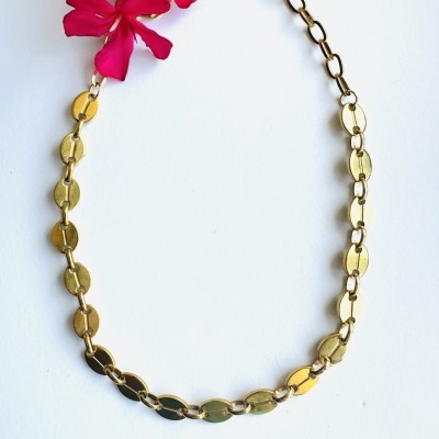 Colar Corrente Bagos de Café: Um Ícone de Elegância e Força!