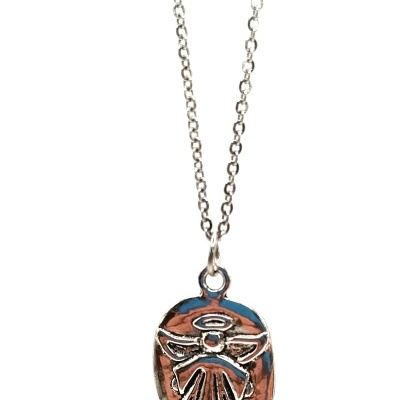 Colar Anjo da Guarda em Aço – Proteção e Significado