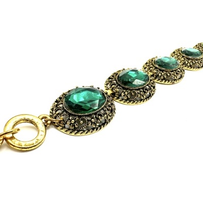 Incrível Pulseira Verde Estilo Antigo: Para Mulheres Incríveis