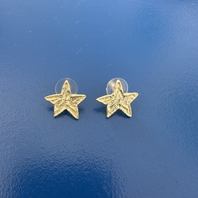 Brincos Pequenos em Forma de Estrela Dourada  – Luxo Intemporal Inspirado no Mar! 🌊✨