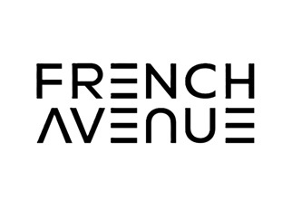 Logótipo em preto e branco com o texto 'FRENCH AVENUE'