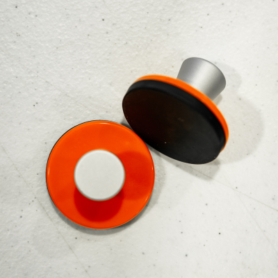 Íman Redondo para Vinil Simples – Laranja