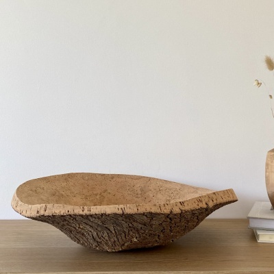 TAÇA EM CORTIÇA NATURAL