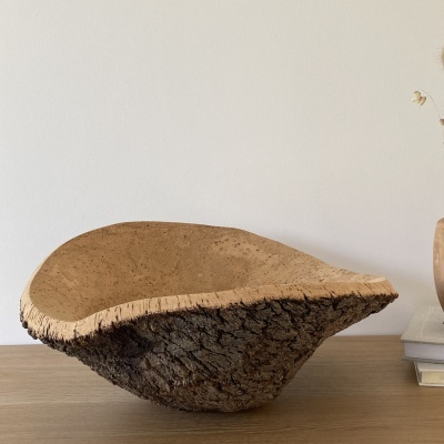 TAÇA EM CORTIÇA NATURAL