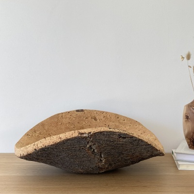 TAÇA EM CORTIÇA NATURAL