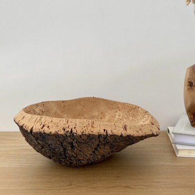 TAÇA EM CORTIÇA NATURAL