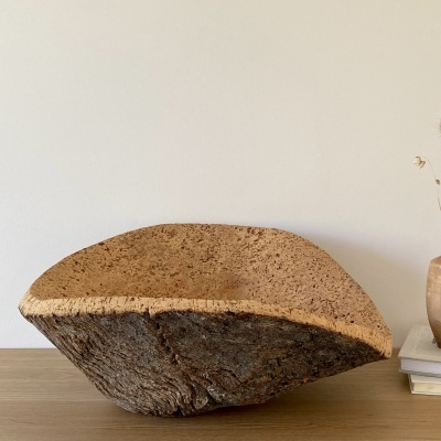 TAÇA EM CORTIÇA NATURAL