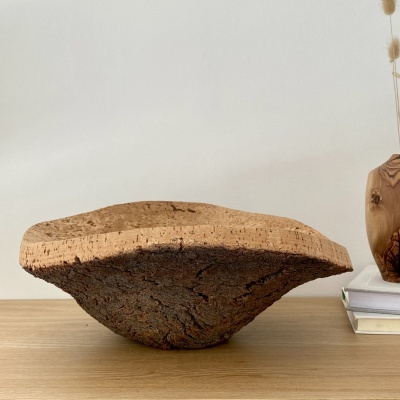 TAÇA EM CORTIÇA NATURAL